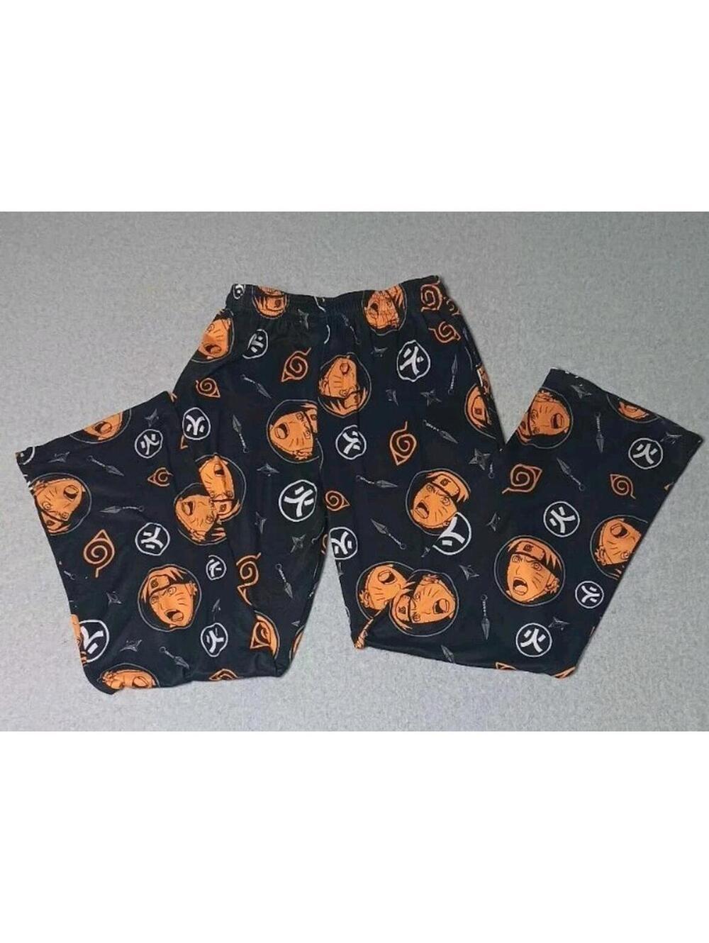 Naruto Shippuden Pajama Sleep Pants Mens Size Small Multicolor all-over print... - Picture 12 of 12
